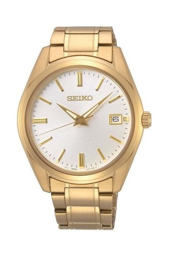 Montre Seiko Conceptual Series Homme SUR314P1 - Cadran Blanc, Boîtier Acier PVD, Quartz, Neuve Avec Écrin