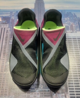 Nike Go Flyease Shoe Black/Lime Glow Mens Size 6 or Womens 7.5