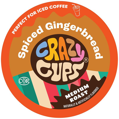 Spiced Gingerbread Flavored Coffee Pods, Holiday Coffee, Single Serve Coffee for