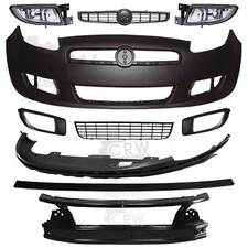 Set Stoßstange vorne grundiert +Nebel+Zubehör für Fiat Bravo Bj. 07->>