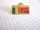 FLAG IRELAND PIN BADGE DRAPEAU IRLANDE FOOT 1990 COCA COLA VINTAGE PINS us4/2