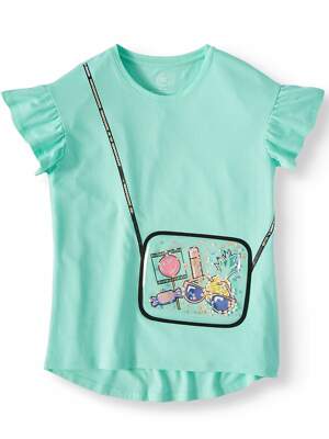 Wonder Nation 3D Embellished Graphic T-Shirt Size XL/XG 14-16  (LOC TUB L-46)
