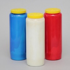 3 Mixed Sanctuary Candles 9 Day Burning Church Candles, Suited for Home Worship 
