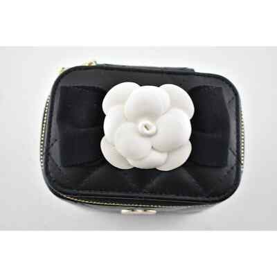 Chanel 21S Mini Black Vanity Camellia Classic Chain Gold Shoulder