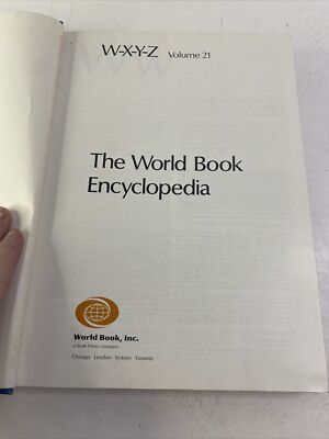 The World Book Encyclopedia W-Z Volume 21 (1989, Hardcover