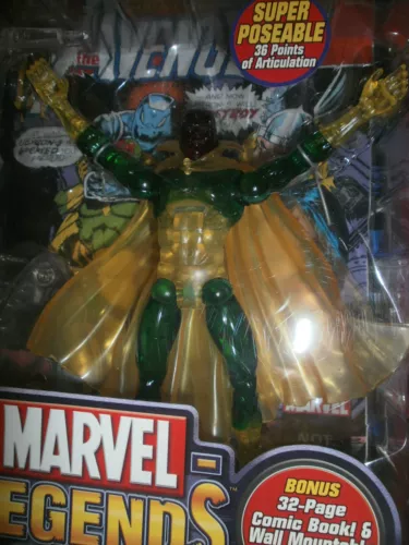 FIGURA DE ACCIÓN MARVEL LEGENDS SERIE 7 FASES VISIÓN CON CÓMIC DE 32 PÁGINAS