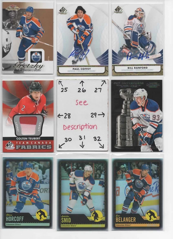 Edmonton Oilers ** SERIAL #'d Rookies Autos Jerseys MESSIER NUGENT-HOPKINS HALL - Image 4 of 4
