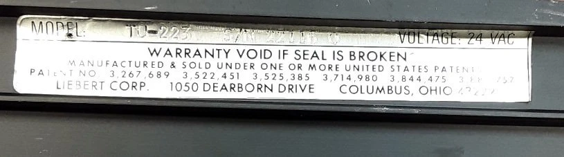 Liebert TC 223 Solid State Temperature Control - Image 2 of 2