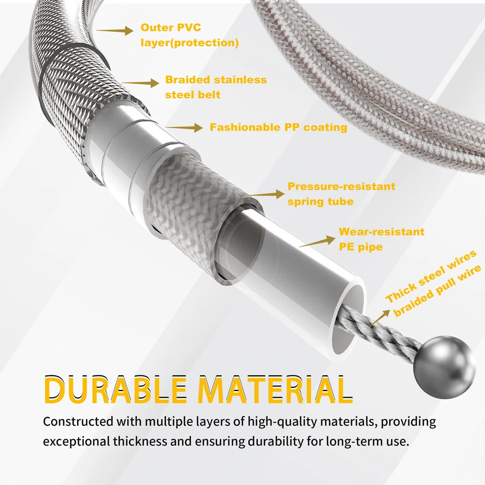 Cables de acelerador de acero inoxidable de 55" para Harley 00-06 Softail Fatboy FXST 16" barra Foto 3 de 4