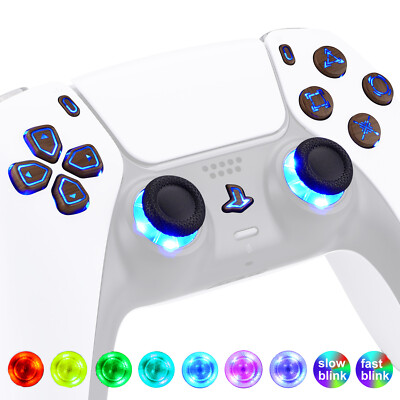 eXtremeRate DTF V3 LED Tasten Kit für ps5 Controller Zubehör Ersatz Leuchttaste