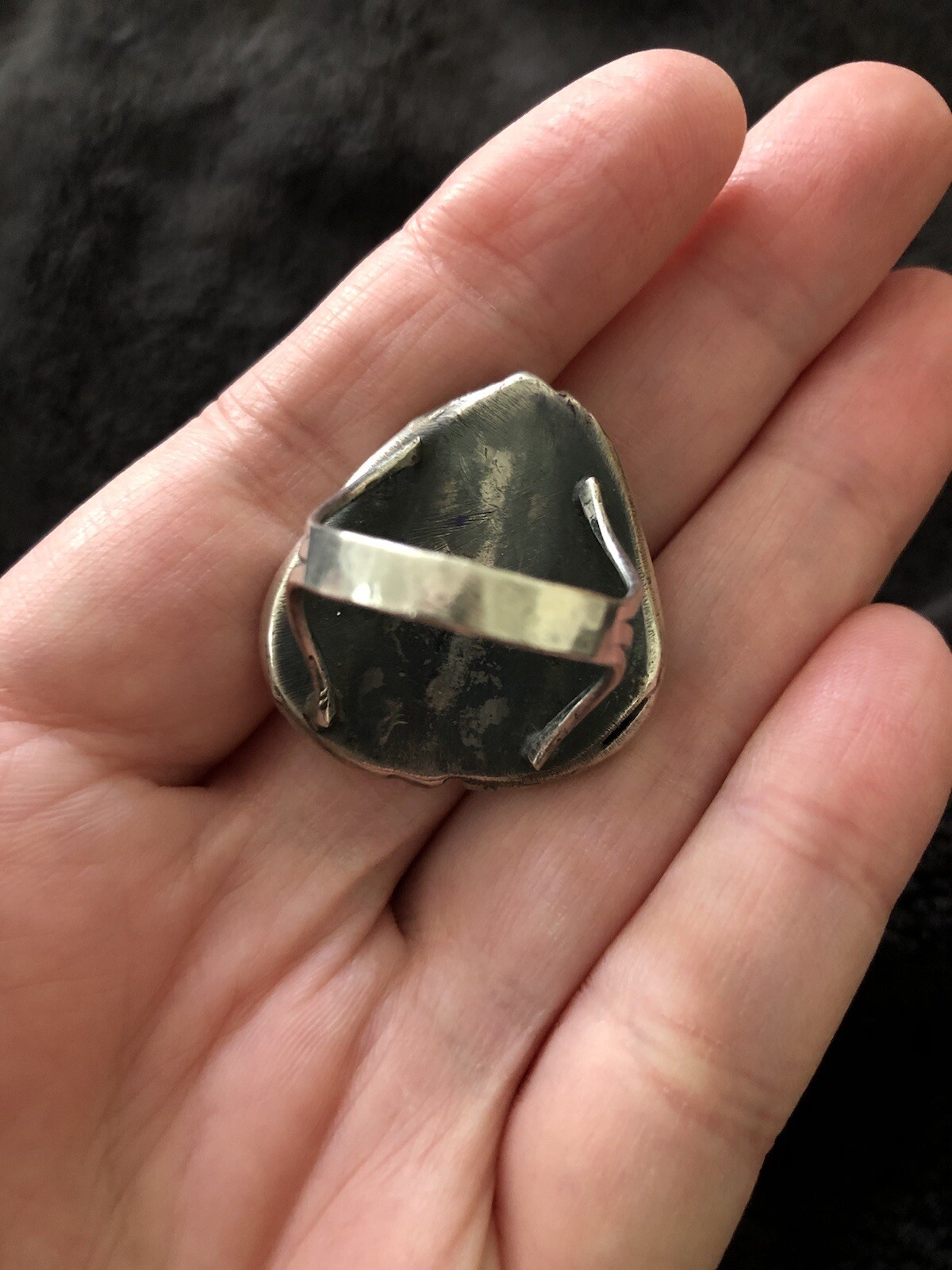 Stunning Native American Kingman Turquoise Ring - image 4