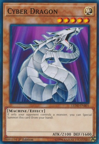 Cyber Dragon - LEDD-ENB01 - Common - 1st Edition NM YuGiOh! Legendary Dragon De