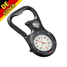 Kompass Korkenzieher Karabiner Clip Uhr Luminous Taschenuhr Zubeh&ouml;r Outdoor
