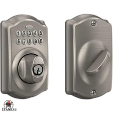 Camelot Style Keypad Deadbolt BE365 V CAM 619 - Modern Keyless Entry Security