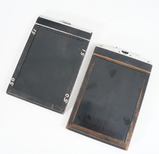 -SET OF 2 CUT FILM HOLDERS 5X7-1 GRAFLEX AND 1 AGFA