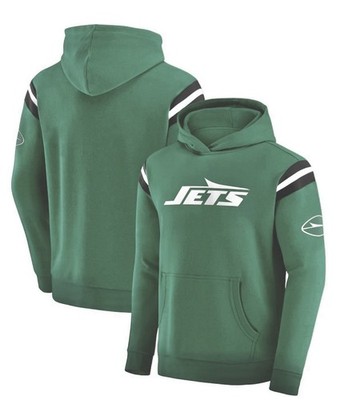 NWT Men s Darius Rucker X NFL New York Jets Hoodie 2XL Green XXL Weathered Look