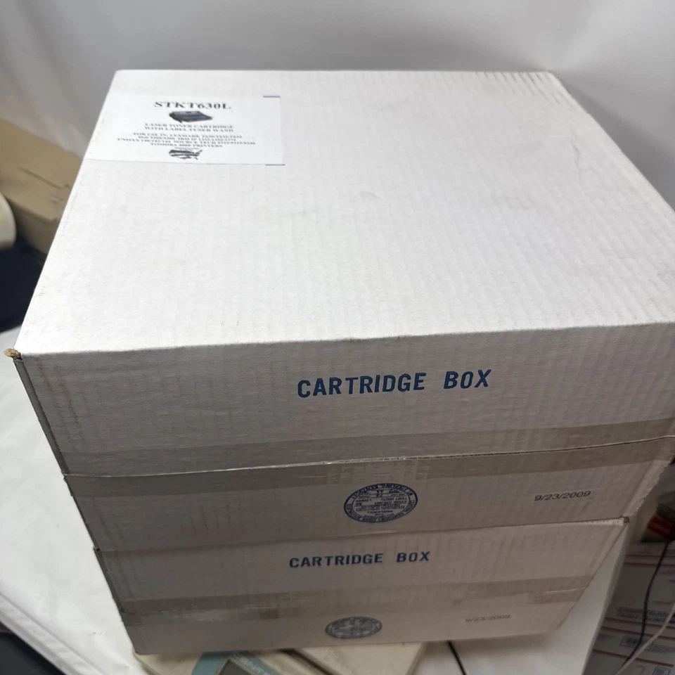 2 Pack Black Toner Cartridge LexmarkT630T632T634 Dell5200/5300 Toshiba400p+more - Image 2 of 2