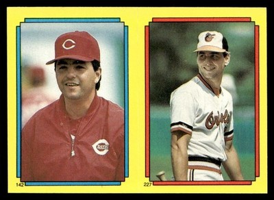 1988 Topps Stickers Super Star Backs John Franco/Billy Ripken Cincinnati