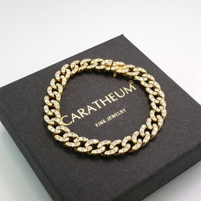 Brillant-Armband total 4,84 ct G/VS 750er Gelbgold 32 Gr.  Wert 21.000 Euro