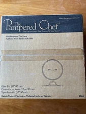 The Pampered Chef 12" Glass Lid ONLY #2866 for Executive Skillet NEW IN BOX
