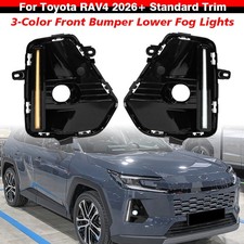 3-Color Front Fog Light Upgrade LED Daytime Running Lights For Toyota RAV4 2026