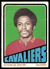 Charlie Davis 1972-73 Topps #27 Cleveland Cavaliers Low Grade Creases