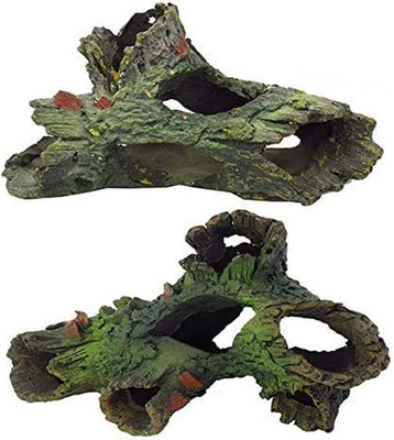 Decaying Trunk Aquarium Ornament, Betta Fish Hideout - Small Resin Aquarium Deco