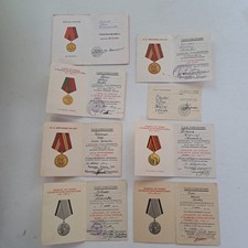 Original Document Awards Medal WW2 Soviet Russia , LOT . 48/11