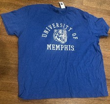 NWT University of Memphis SS Royal Heather T-Shirt Sz. XXL