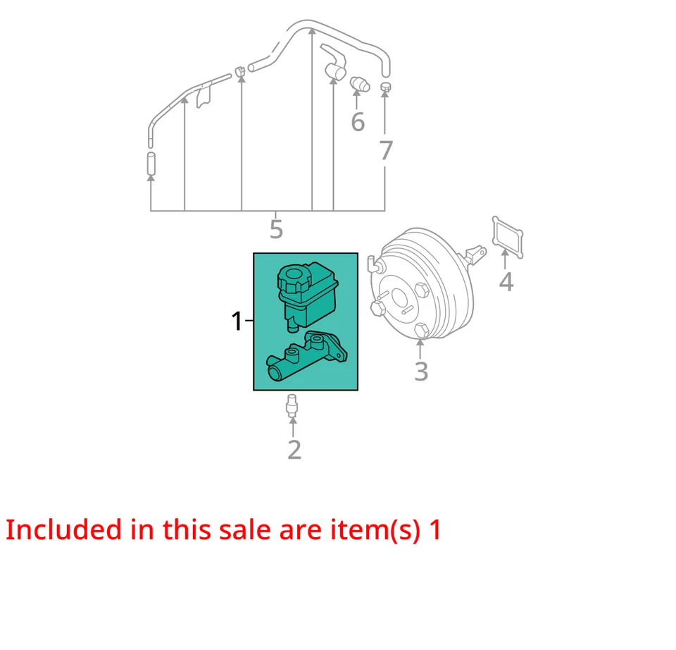 Hyundai Sonata 2009 cilindro maestro de frenos OEM 136 k millas - LKQ428460131 Foto 4 de 4