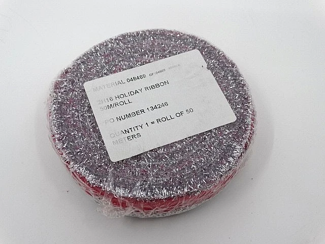 Full Sealed Roll of CHANEL 2016 Hot Pink & Silver Ribbon, 50 Metere, 55 Yards - Image 2 of 2