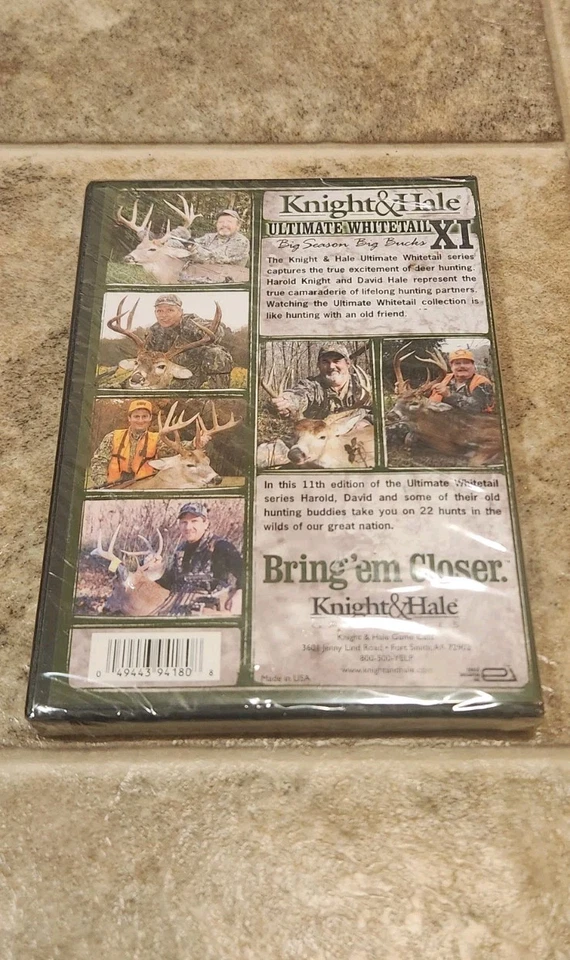 Knight & Hale "Ultimate Whitetail XI" (2-DVD SET) 22 Hunts, 4 Hours. New, Sealed Foto 2 de 3