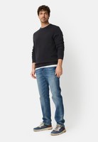 camel active Herren Strickpullover Mit Rundhalsausschnitt Navyblau, Menswear-5Xl