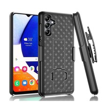 For Galaxy A16 5G - Case with Belt Clip Swivel Holster Combo Cover w Kickstand