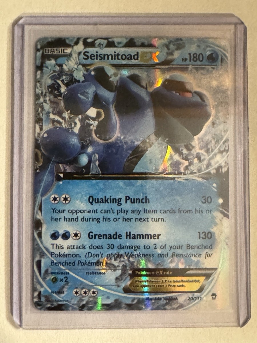 seismitoad ex pokemon card value pokemon seismitoad ex full art furious fists 106/111