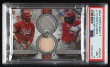 2024 Tribute Dual Relics Players /199 Joey Votto Elly De La Cruz PSA 9 MINT uk2