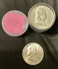 1952 Franklin Silver Half Dollars Roll (20 coins)