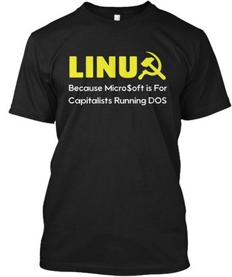 Linux For Human T-Shirt Made in the USA Size S to 5XL