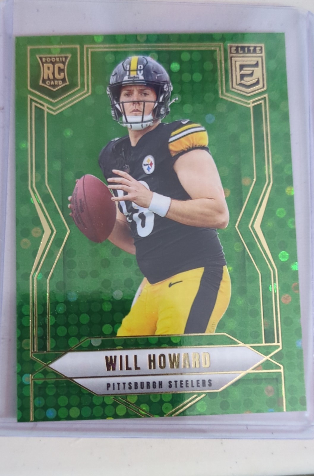 2025 Panini Donruss Elite - Rookies Will Howard #150 Green Disco (RC)