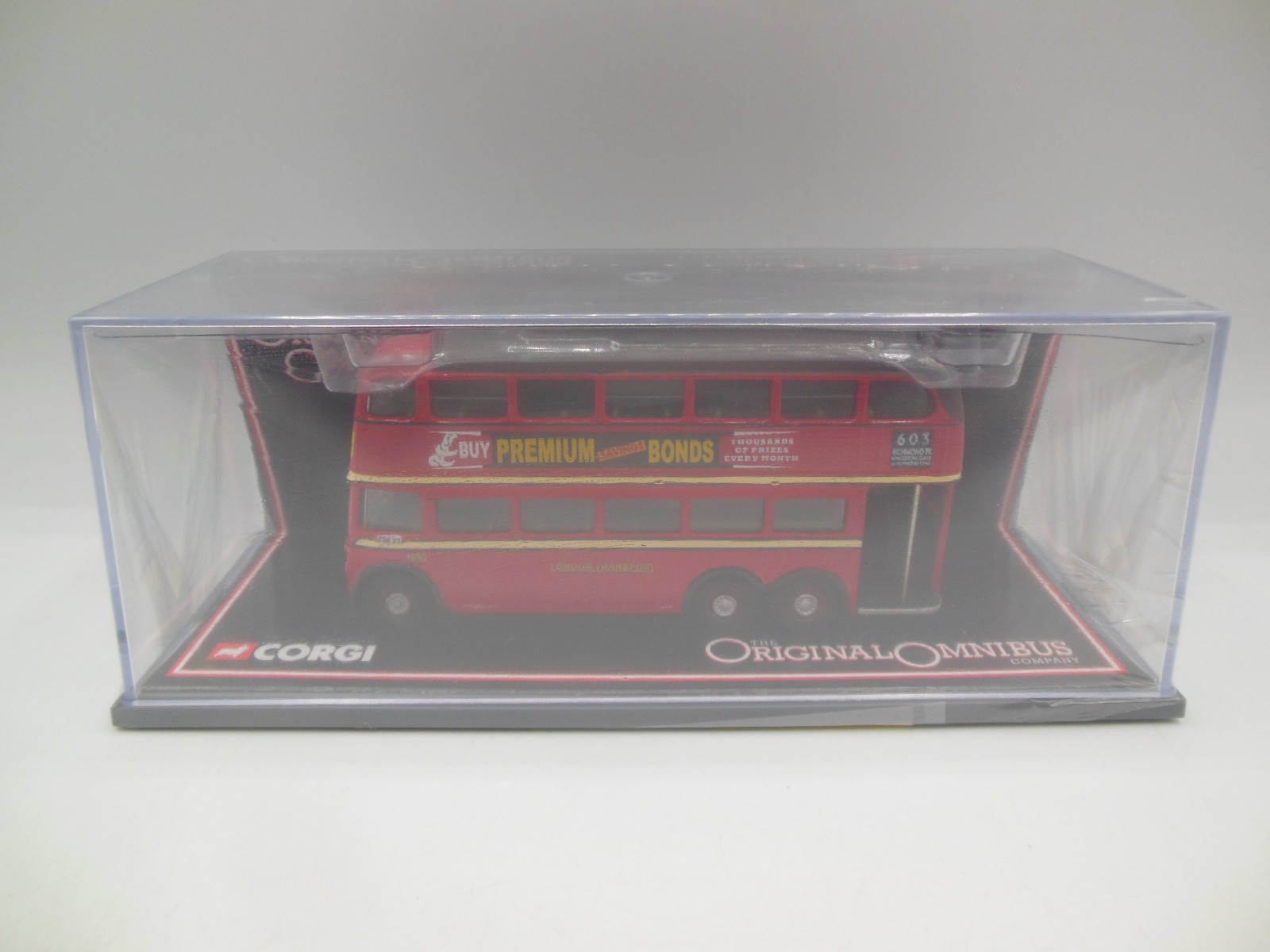 Corgi OOC 43708 Q1 Trolleybus London transport Route 603 Dest Kingston 1:76 scal