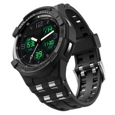 T-ENGINE Galaxy Watch 6 Classic 47mm Band with Rugged One-Piece Case Black
