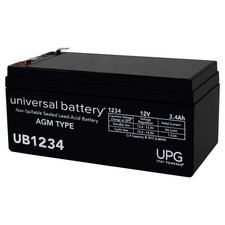 UPG UB1234ALT146-12V 3.4AH Sealed Lead Acid SLA Battery for BB BP3-12 F2 F1 AD