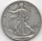 1947-D 50 cent, Walking Liberty half dollar (U.S. COIN, MONEY, COLLECTIBLE)