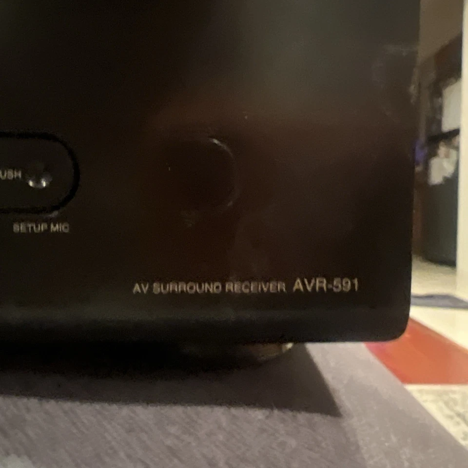 Denon AVR-591 AV Surround Receiver Black 5.1 Channel HDMI Home Theater Tested - Image 2 of 4