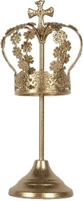 Clayre & Eef 6Y5957 Dekoration Krone Ø 12x30 cm Gold - Bild 1 von 3
