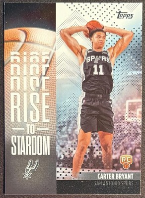 Carter Bryant 2025 Topps Flagship #RTS-14 Rise To Stardom Rookie RC SPURS