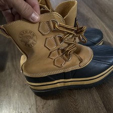 Western Chief Winter Leather Mudd Rain Rubber  Boots Size  Mens Size6 No Liners
