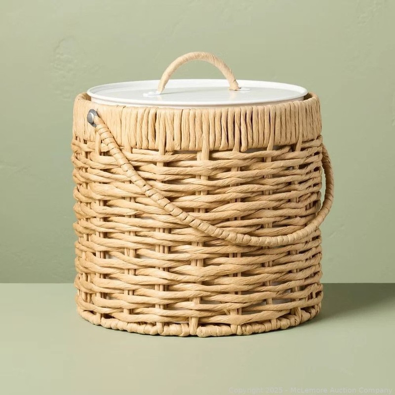 3.5L Woven Paper Wrapped Metal Ice Bucket - Hearth & Hand