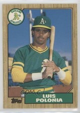 1987 Topps Traded Tiffany Luis Polonia #96T 1p5