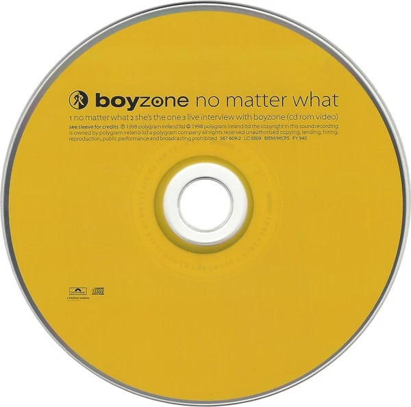 Boyzone (Boy Band) No Matter What CD UK Polydor 1998 5676092 - Image 3 of 3